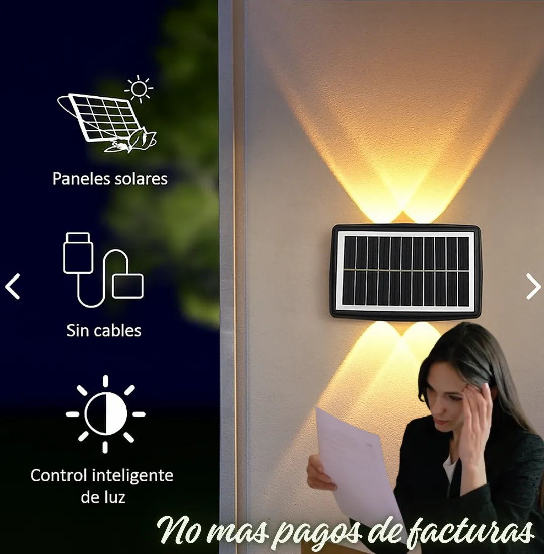 Lampara solar 2 bombillos 3 colores ID:1847899
